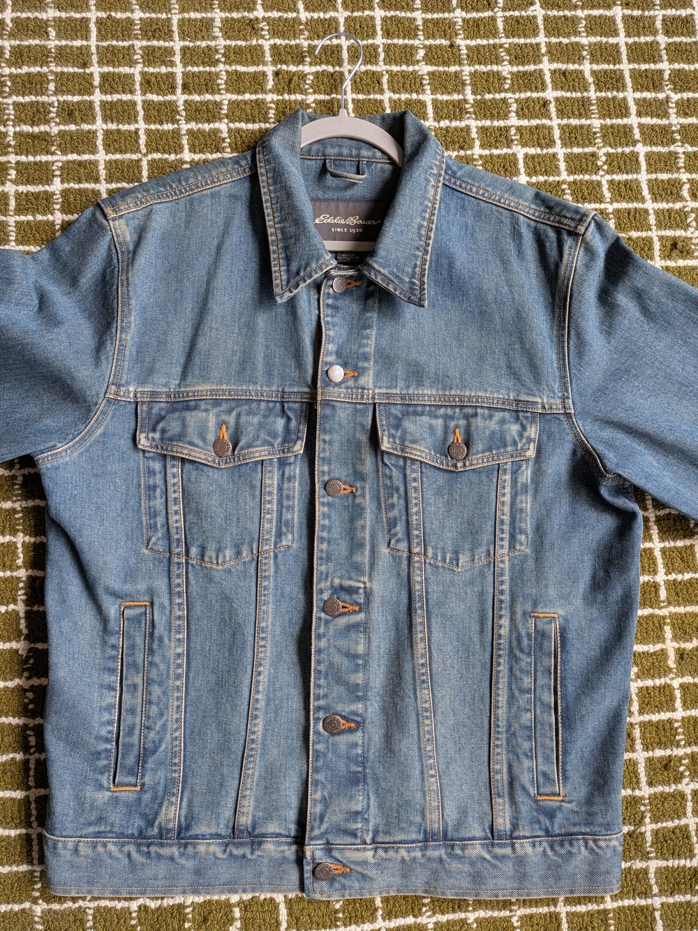 Eddie Bauer Blue Trucker Denim Jacket